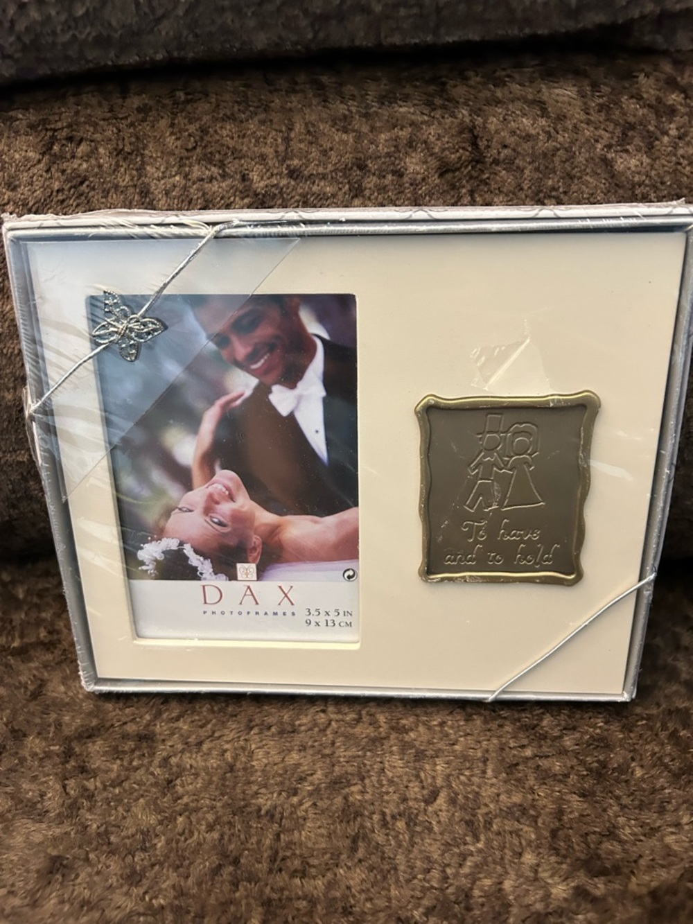 Cream and Silver 'To Have and To Hold' Wedding Picture Frame